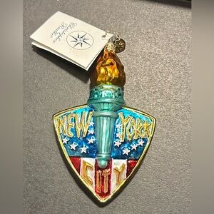 Christopher Radko New York City’s Finest NYPD brand new ornament with tag